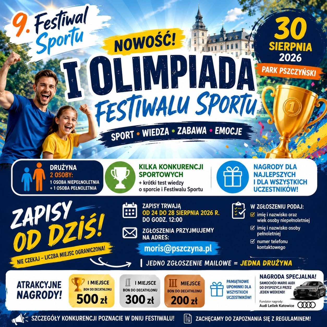 Ruszyły zapisy do I Olimpiady Festiwalu Sportu w Pszczynie