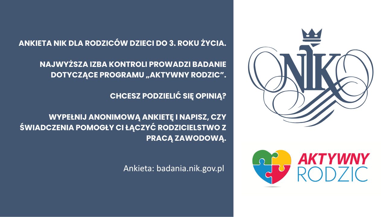 NIK pyta rodziców o świadczenia z programu „Aktywny Rodzic”